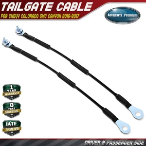 2x Left & Right Tailgate Support Cable for Chevy Colorado GMC Canyon 2016-2017 - Picture 1 of 9