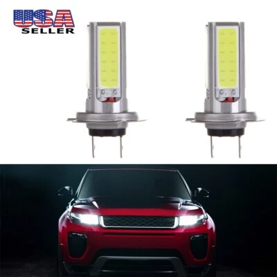 2x Bright 5000LM 50W COB H7LED SMD Fog Driving Light Bulbs Lamp Pure White - Image 1 of 4