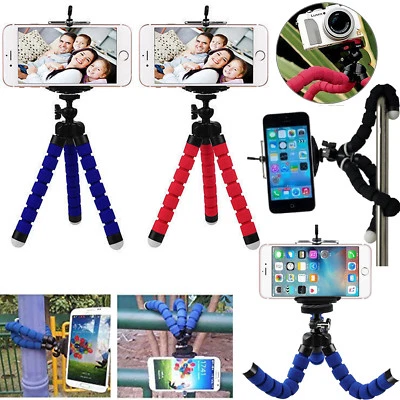 Universal Octopus Adjustable Tripod Stand Phone Holder for iPhone Camera Bracket - Image 1 of 4