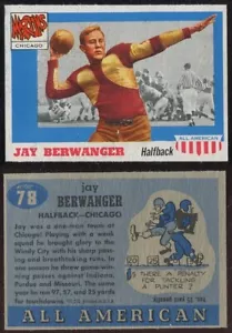 1955 Topps All-American #78 Jay Berwanger RC University of Chicago Heisman EXMT+ - Picture 1 of 1