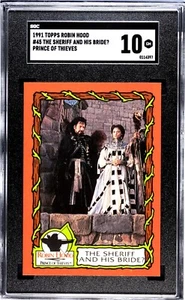 1991 Topps Robin Hood #45 Alan Rickman SGC 10 GEM MINT DIE HARD SEVERUS SNAPE - Picture 1 of 2