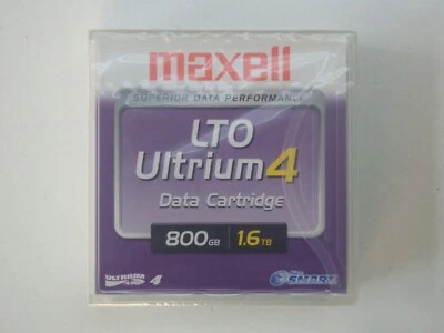 Maxell LTO-4/Ultrium-4 Data Tape/Cartridge 800GB/1.6TB LTOU4/800 NEW - Image 1 of 3
