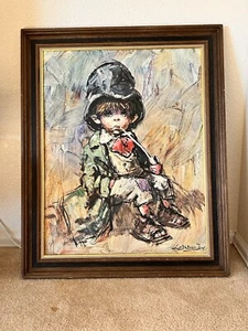 VTG Framed Print Of "The Artful Dodger" By Barry Leighton Jones 70's 33"x27" - Picture 1 of 24