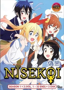 DVD Anime NISEKOI (False Love) Complete Series Season 1 + 2 (1-32 +3 OVA)Eng Sub - Picture 1 of 3