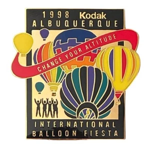 1998 Albuquerque Balloon Fiesta Pin Back Kodak Change Your Altitude - Picture 1 of 2