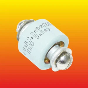 2.2 pF 6 kV 5 kVAr LOT OF 1 HIGH VOLTAGE DOORKNOB CERAMIC CAPACITORS K15Y-1 - Picture 1 of 5