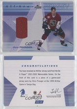 2001 ITG Be A Player Memorabilia All-Star Jersey /98 Chris Pronger #ASJ-43 HOF