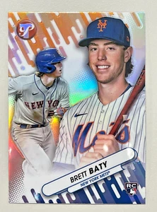 2023 Topps Pristine Fresh Faces Refractor RC Rookie Brett Baty Mets #FF-13 - Picture 1 of 1