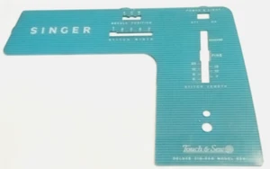 Singer Touch & Sew Sewing Machine Face Plate Model 628 Blue - Picture 1 of 6