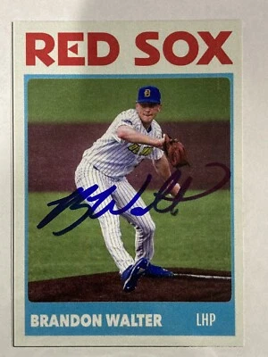 Brandon Walter - Boston Red Sox Autographed Custom Card - Image 1 of 3