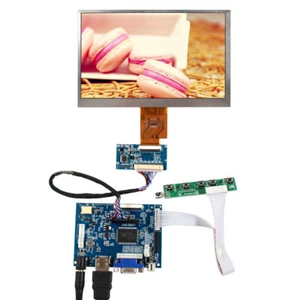 HD VGA AV LCD Controller Platine 7 Zoll 1024x600 AT070TNA2 LCD Bildschirm - Bild 1 von 5