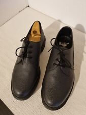 Dr Martens 1461 Air Wair Black Pebble Grain Leather Shoes Size UK 8