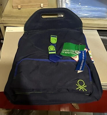 Zaino Benetton Campus Vintage Niovo Con Etichetta - Immagine 1 di 4