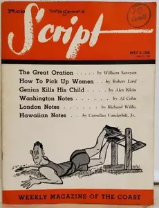 Rob Wagner's Script The Great Oration London Notes No. 365 Vol. XV (1936, PB) - Foto 1 di 23