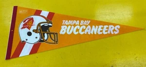 Banderín deportivo vintage de los años 90 bandera Tampa Bay Buccaneers naranja fútbol americano NFL - Imagen 1 de 10