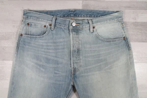 Levi's 501 Regular Straight Light Blue Mens Jeans W36 L32 - Imagen 1 de 15
