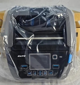NEW - SATO PW4NX Mobile 4 inch Thermal Label Printer NFC BT Wifi 203dpi W/ Case - Picture 1 of 11