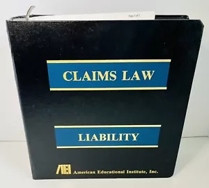 American Educational Institute Claims Law Liability Course 2000 - Picture 1 of 10