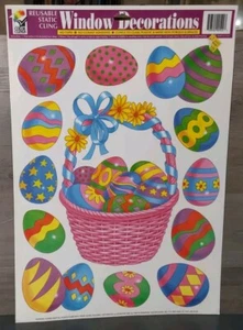 Cesta de huevos de Pascua reutilizable vintage para ventanas - Imagen 1 de 1