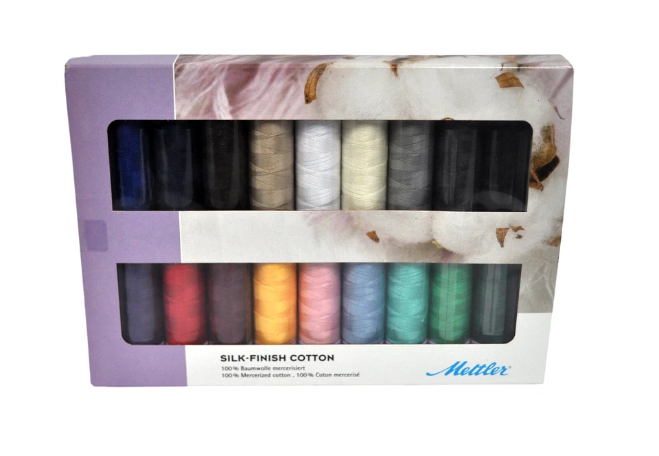 Mettler Silk Finish Cotton 18 Spools Thread Kit SFC18-KIT - Image 1 of 1