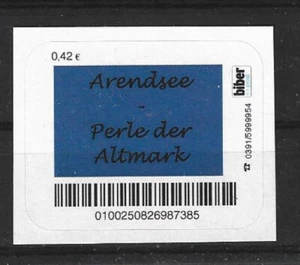 Biber Post Magdeburg Arendsee Perle Der Altmark 1 Wert ** - Picture 1 of 1