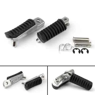 Front Footrest Pedals Foot Pegs For Kawasaki ER 4N 6F 6N ZR 250 400 VERSYS 650 Foto 1 de 4