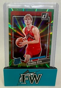 2023-24 Panini Donruss - Rated Rookie Gradey Dick #247 Holo Green Laser (RC) - Bild 1 von 2