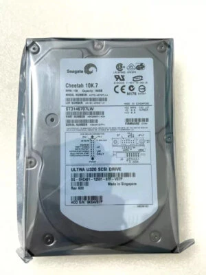 SEAGATE ST3146707LW 146GB 10K.7 3.5" SCSI U320 68PIN Cache 8MB HARD DRIVE - Image 1 of 3