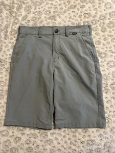 Hurley Nike Dri-FIT Boys Sz 16 Gray Lightweight Board Shorts Stretch T8 - Picture 1 of 6