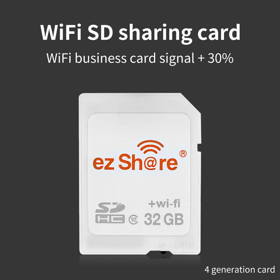 Wi-Fi Wireless SDHC Class10 SD 32GB Memory Card for Eye Fi Transcend EZ Share - Image 1 of 4