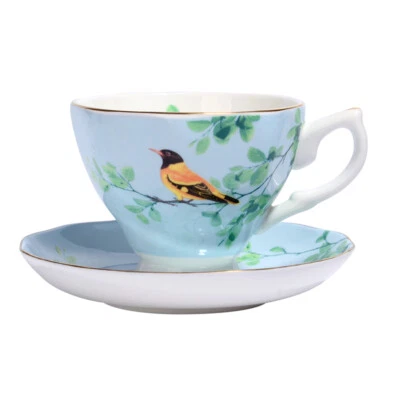 1 pc European Fashion Coffee Cup Exquisite Unique Ceramic Coffee Cup Saucer Set - Image 1 of 4