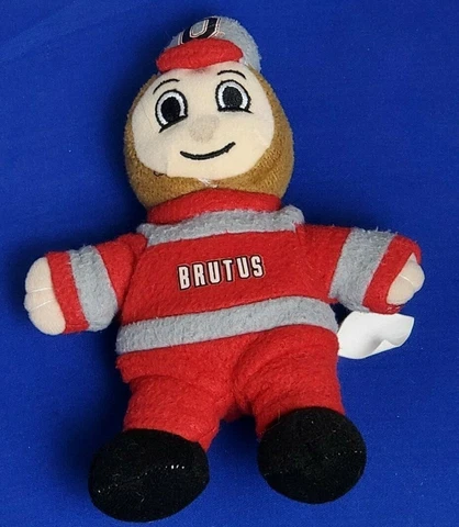 7" OHIO STATE Buckeyes OSU Mascot BRUTUS Plush Doll Cover