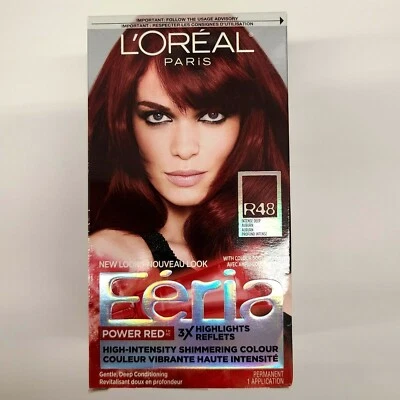 L'Oreal Paris Feria High-Intensity Shimmering Power Red R48 Intense Deep Auburn - Image 1 of 4