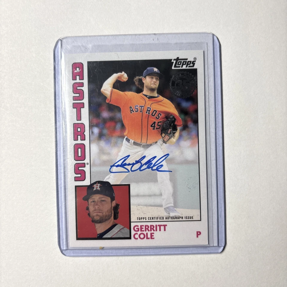 2019 Topps Update Series - 1984 Topps Baseball Autographs Gerrit Cole #84A-GC   - Image 1 of 4