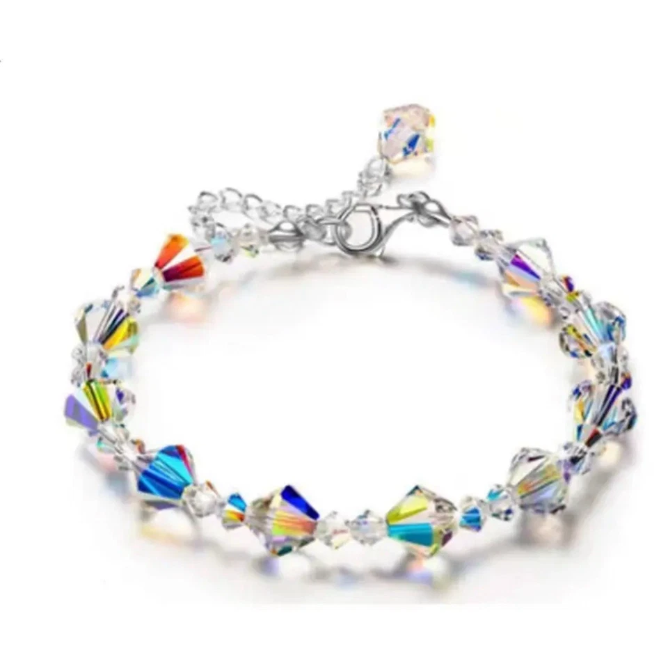 Austrian Crystal Sparkling White Gold Finish Bracelet - Image 1 of 3