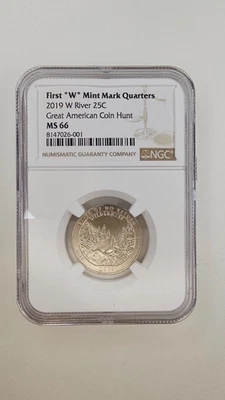 2019 W FRANK CHURCH RIVER NGC Certified MS66 Quarter  #304 - Image 1 of 2