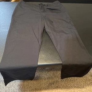 Cherokee Size L Style 4101R Black Drawstring 3 Pocket Flare Leg Scrub Pants NWOT - Picture 1 of 5