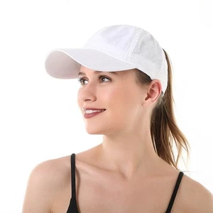 Women Ponytail Baseball Caps Mesh Quick Dry Baseball Hat with Ponytail Hole O... - Picture 1 of 5