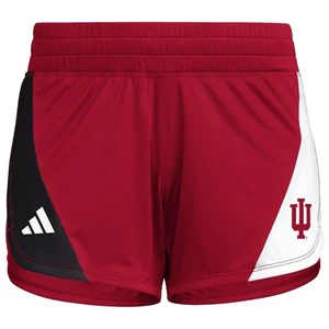 Adidas Damen Indiana Hoosiers Aeroready Designed to Move Shorts rot Small - Bild 1 von 3