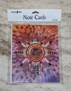 LEANIN TREE "Traumfänger" Laurie Prindle ~ Packung mit 8 Notizkarten #35772 ~ innen bunt - Bild 1 von 2