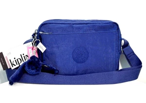 KIPLING Women's Blue Abunu Crossbody Bag K17076 Lightweight Medium Purse NWT - Picture 1 of 4