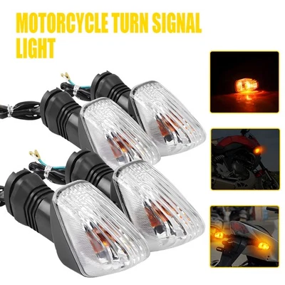 4x Turn Light Signal Indicator Lamps Blinker Amber For Kawasaki Z750S 2005-2006 - Image 1 of 4