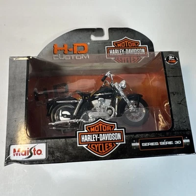 Maisto Harley Davidson 1952 modelo K motocicleta fundida a presión sin usar, en caja 1:18 Toy Series 30 Foto 1 de 4