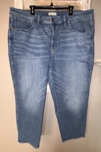 Madewell Mid Rise Stovepipe Denim Jeans Women's Size 26 Stretch Great! - Picture 1 of 6