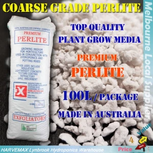 100L Coarse Grade Perlite Top Quality Plant Grow Media Hydroponics Grow Medium - Picture 1 of 1