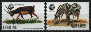 Uganda 1992 - Mi-N.o 1187-1188 ** - Estampillada sin montar o nunca montada - Vida silvestre / Animales salvajes - Imagen 1 de 1