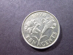 Bermuda 10 Cents 1978 World Money Coin bh7k - Picture 1 of 2