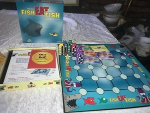Rare 2003 OUT OF THE BOX Reiner Knizia's FISH EAT FISH Board GAME 100% Complete - Picture 1 of 12