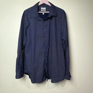 Lucky Brand Sz XL Clover Print Long Sleeve Button Up Shirt Men’s 17-17.5 34/35 - Picture 1 of 13