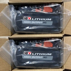 (2) NEW PACK For Milwaukee M18 48-11-1880 5.0AH Battery 18V XC High Output 18V - Picture 1 of 2